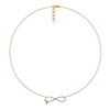 Infinity Tide - 18kt Gold Vermeil Lab Grown Diamond Necklace 