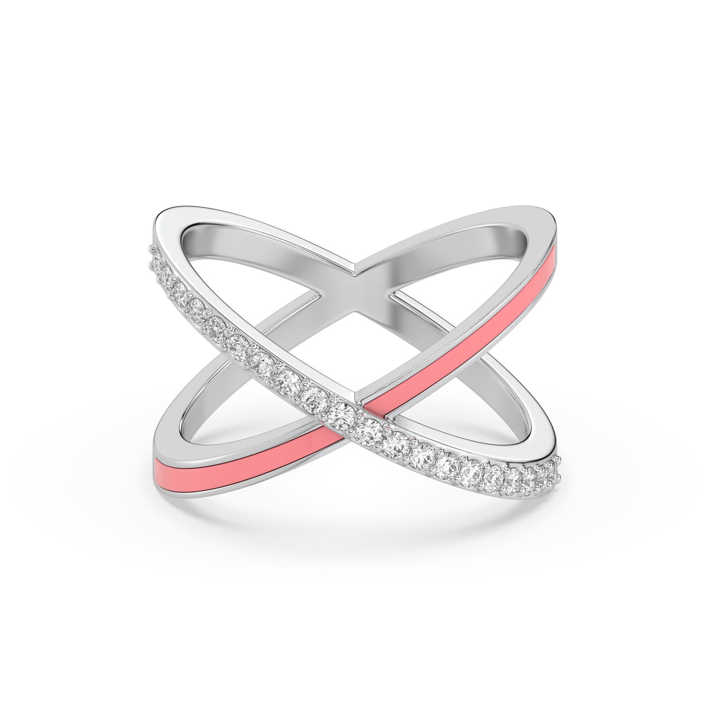 Intersection of Beauty Ring-925 Sterling Silver Lab Grown Diamond Ring