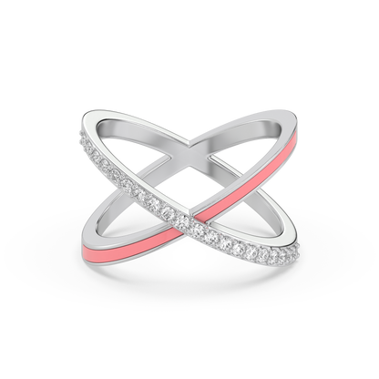 Intersection of Beauty Ring-925 Sterling Silver Lab Grown Diamond Ring