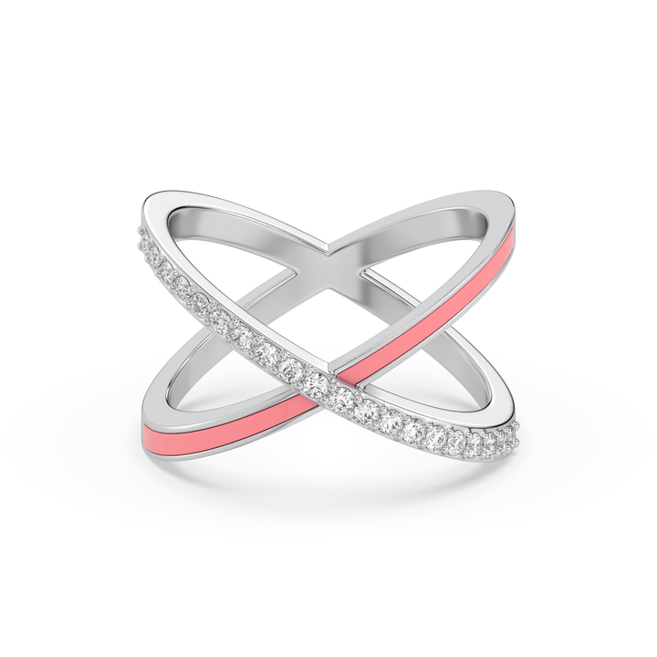 Intersection of Beauty Ring-925 Sterling Silver Lab Grown Diamond Ring