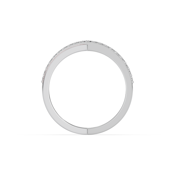 Lukson Intersection of Beauty Ring 925 Sterling Silver Lab Grown Diamond Ring