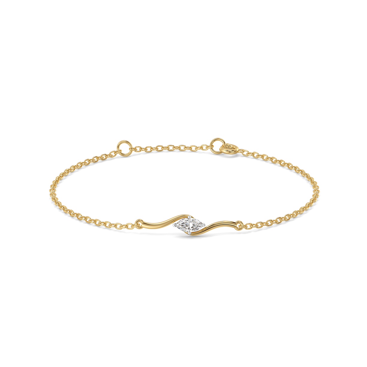 Astra Marquise - Pure Gold Lab Diamond Fashion Bracelet