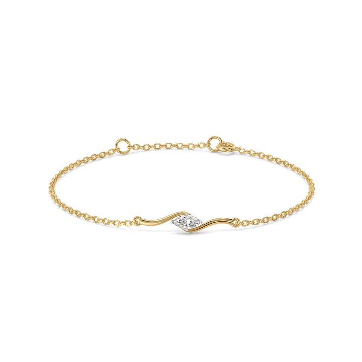 Astra Marquise - Pure Gold Lab Diamond Fashion Bracelet