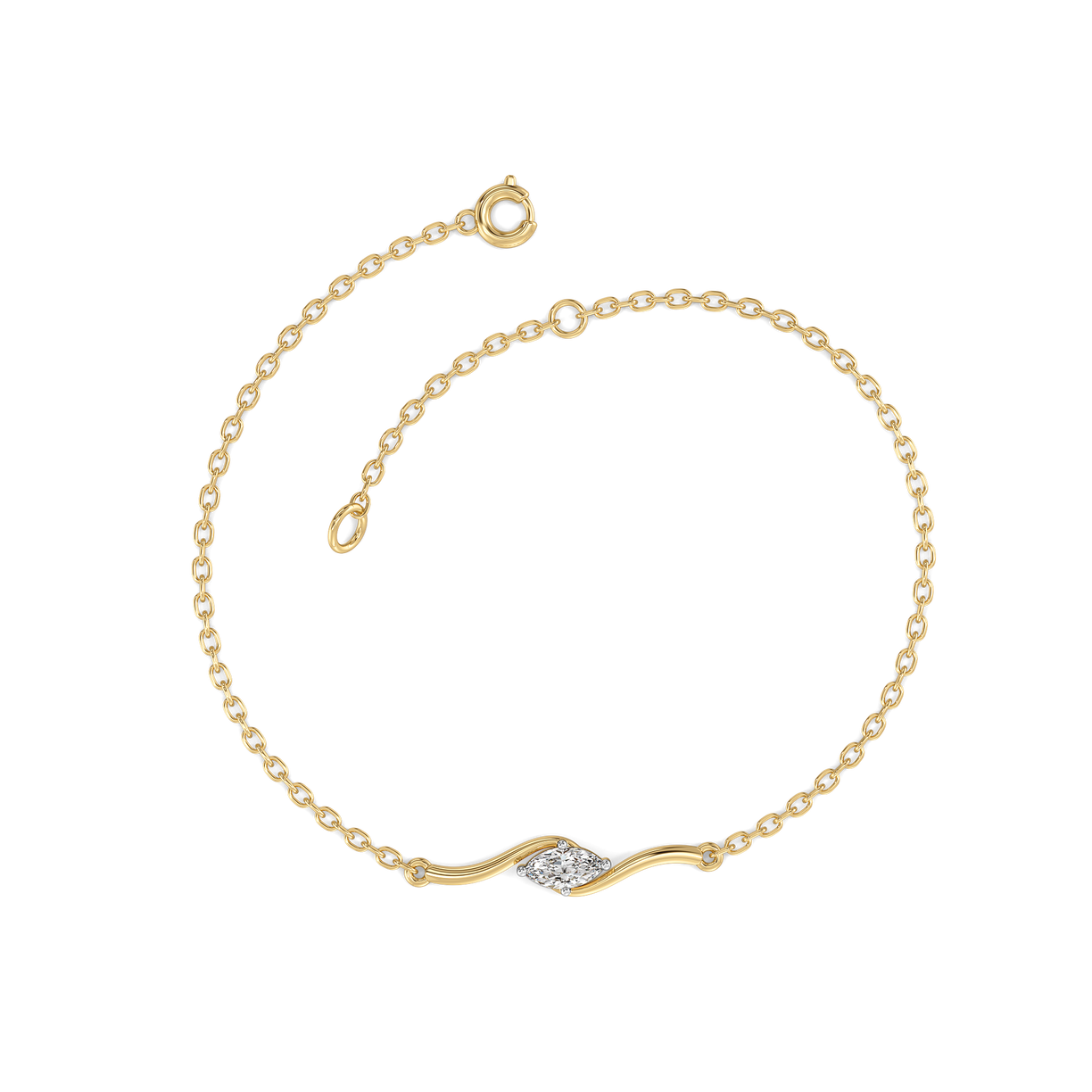 Astra Marquise - Pure Gold Lab Diamond Fashion Bracelet