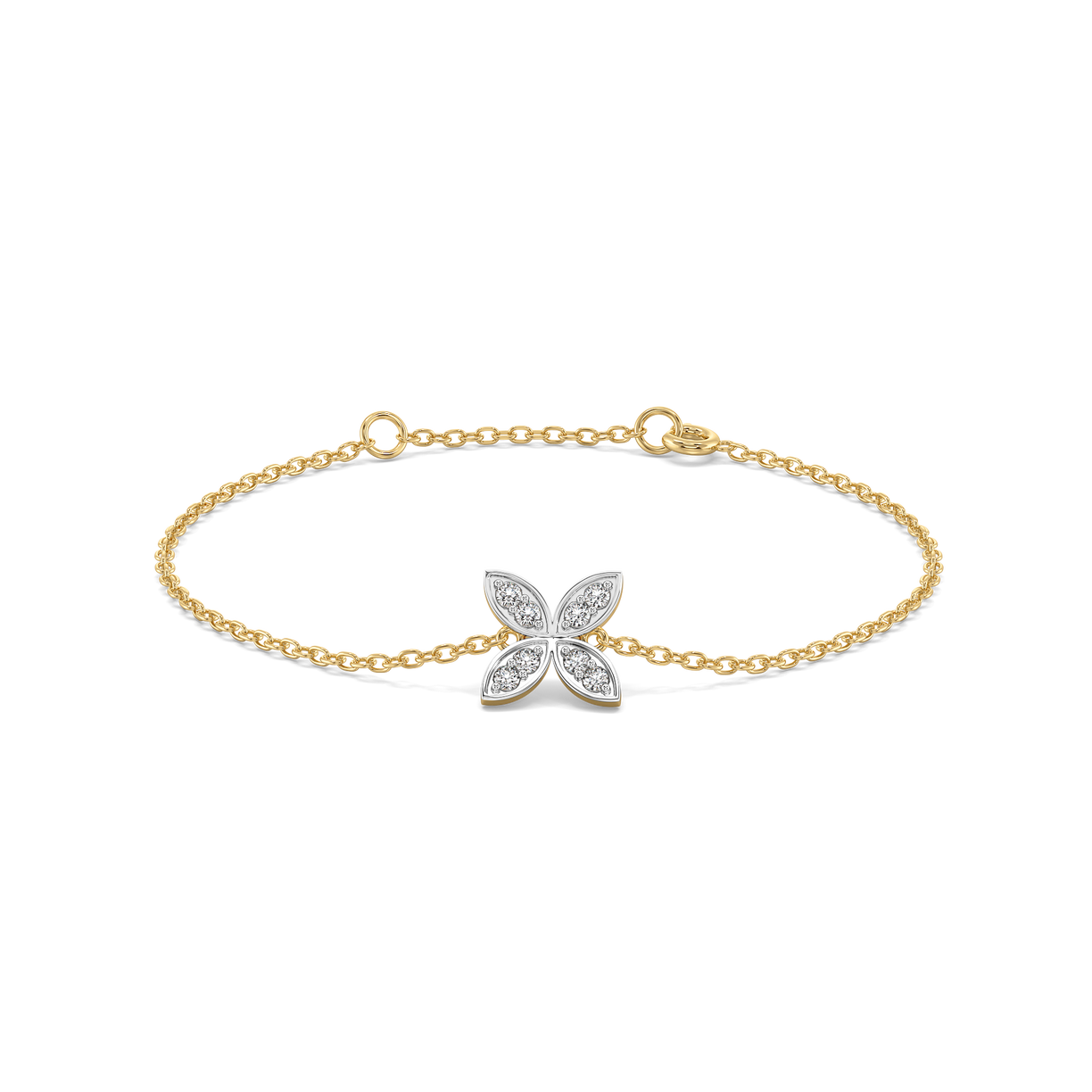 Daffodil Flora - Pure Gold Lab Diamond Fashion Bracelet