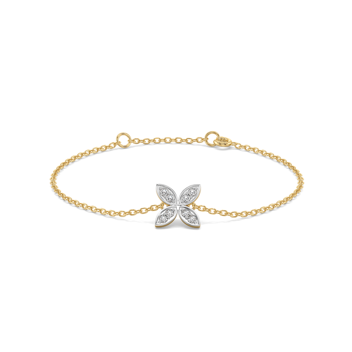 Daffodil Flora - Pure Gold Lab Diamond Fashion Bracelet