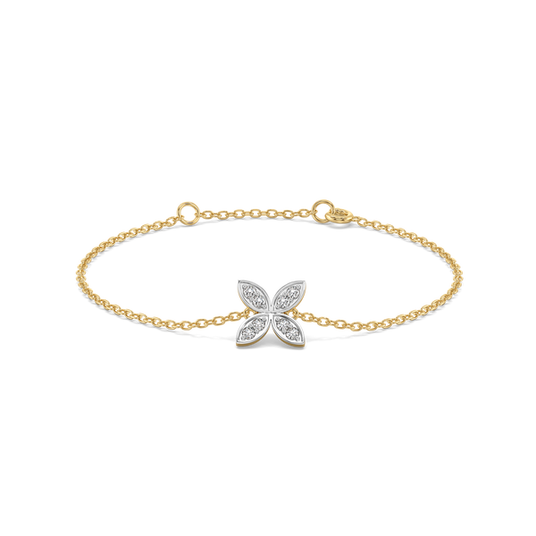Lukson Daffodil Flora - Pure Gold Lab Grown Diamond Fashion Bracelet