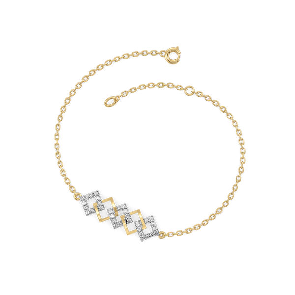 Mini Squares - Lab grown Diamond Fashion Bracelet for Women - Lukson 