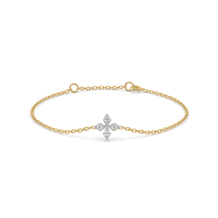 Tri-Shine - Pure Gold Lab Diamond Bracelet