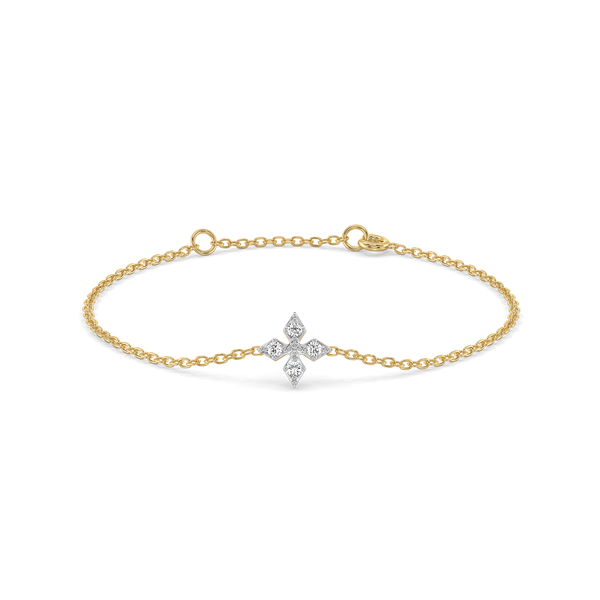 Tri-Shine - Pure Gold Lab Diamond Bracelet