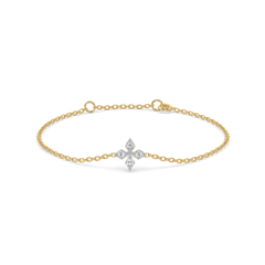 Tri-Shine - Pure Gold Lab Diamond Bracelet