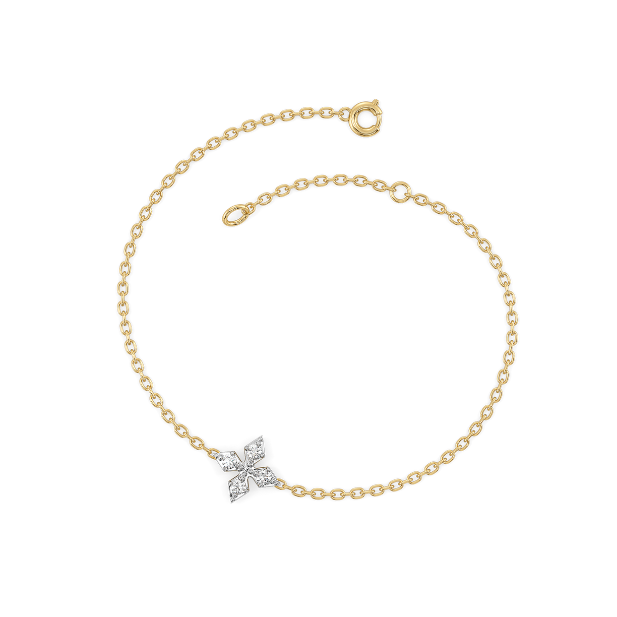 Tri-Shine - Pure Gold Lab Diamond Bracelet