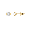 Tender Glow 14k Gold Lab Diamond Solitaire Studs Earrings | Lukson