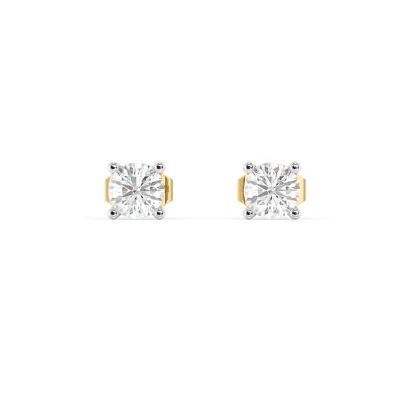 Lukson | Tender Glow Lab Diamond Solitaire Studs Earrings for Women