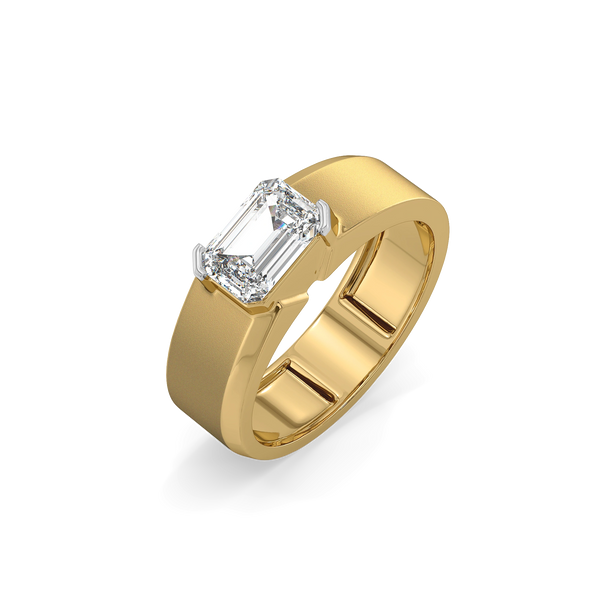 Dark Horizon – Pure Gold Lab-Grown Diamond Men's Ring