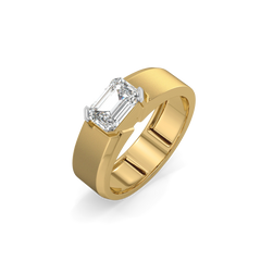 Dark Horizon – Pure Gold Lab-Grown Diamond Men's Ring