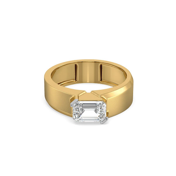 Dark Horizon – Pure Gold Lab-Grown Diamond Men's Ring