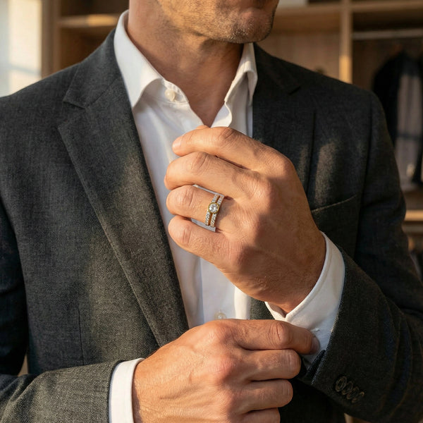 The Highline – Pure Gold Lab-Grown Diamond Men's Ring