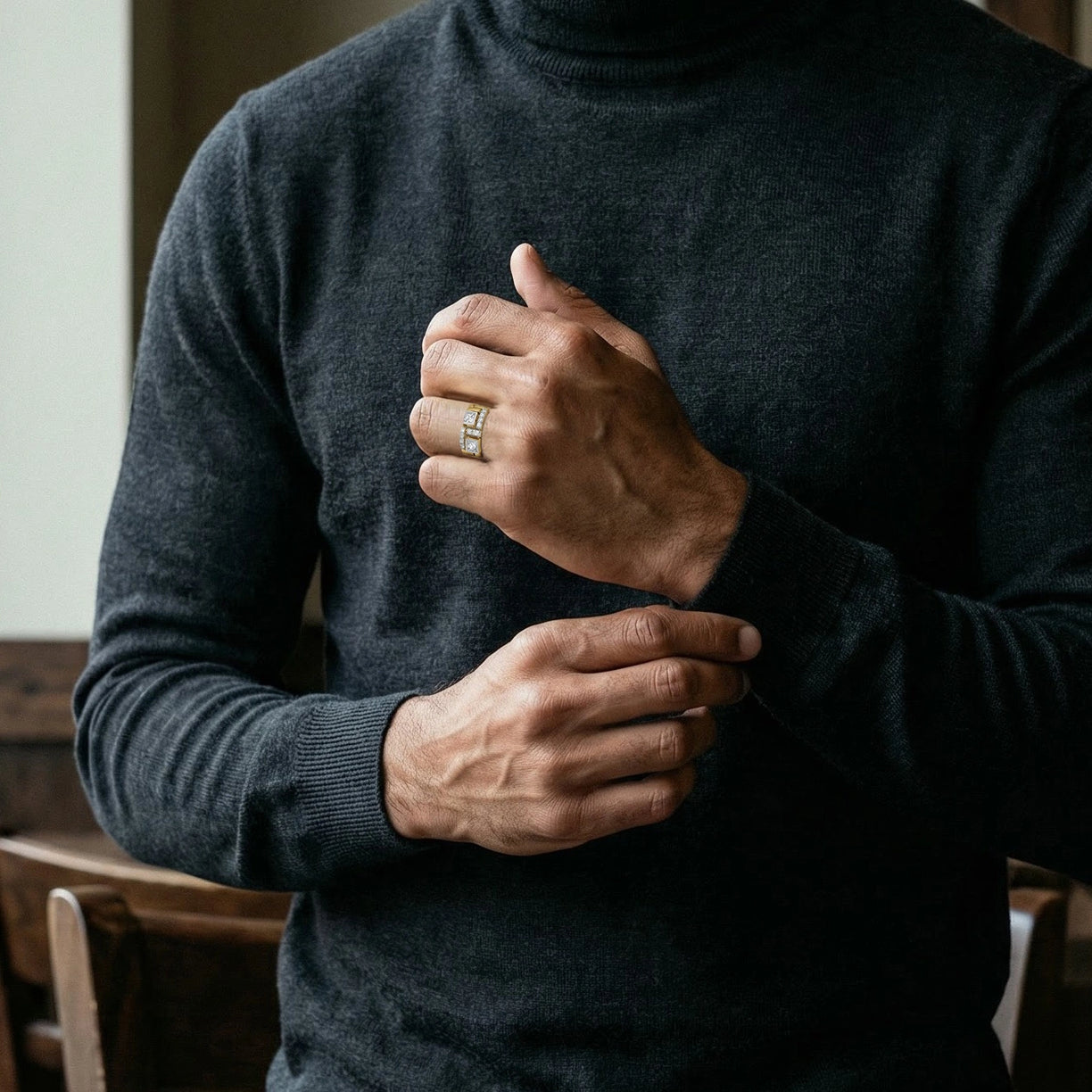 Stronghold - Pure Gold Lab Diamond Men's Ring