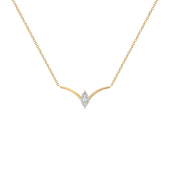 Astra Marquise Necklet - Pure Gold Lab Diamond Necklace