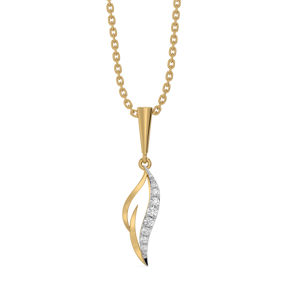 Featherlight Grace - Lab Grown Diamond Pendant - Lukson 