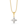 Tri-Shine - Pure Gold Lab GrownDiamond Pendant - Lukson 