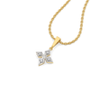 Lukson Tri-Shine - Pure Gold Lab GrownDiamond Pendant