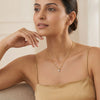 Soft Ray Solitaire - Pure Gold Lab Diamond Pendant