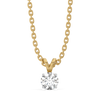 Soft Ray Solitaire - Lab Grown Diamond Pendant - Lukson 