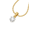 Lukson Tender Glow Solitaire - Pure Gold Lab Grown Diamond Pendant