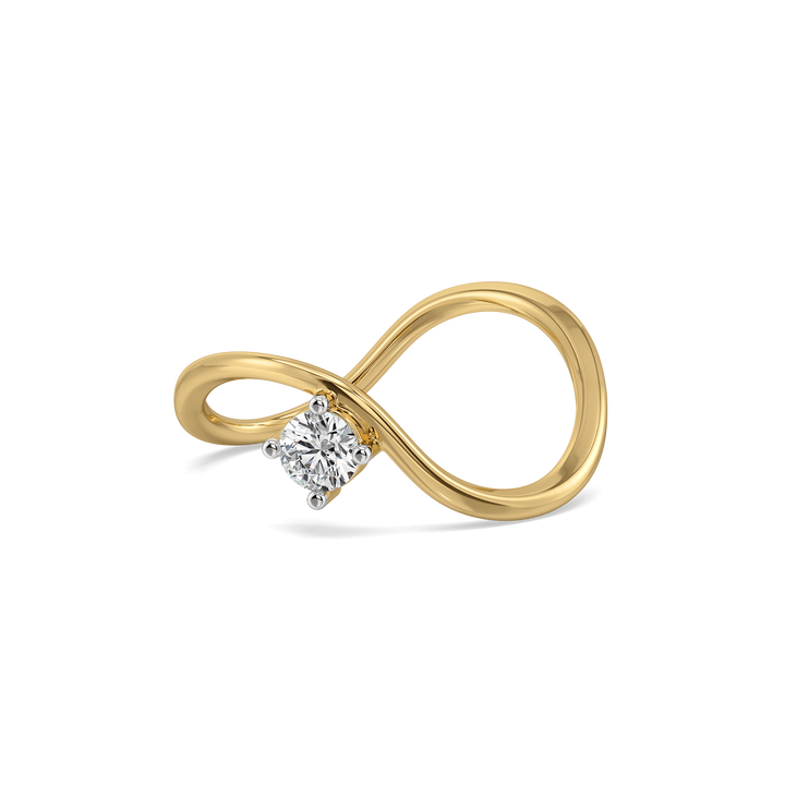 Celeste Dew Solitaire - Pure Gold Lab Diamond Fashion Ring