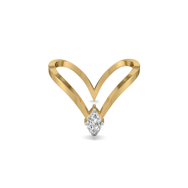 Lukson Astra Marquise Pure Gold Lab Grown Diamond Vanki Ring