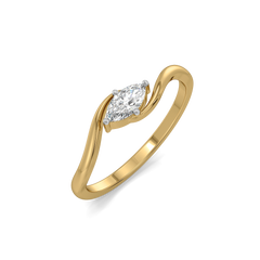 Astra Marquise Solitaire - Pure Gold Lab Diamond Ring
