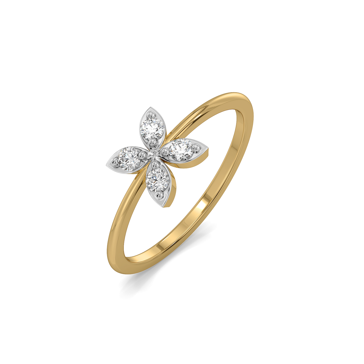 Daffodil Flora - Pure Gold Lab Diamond Fashion Ring