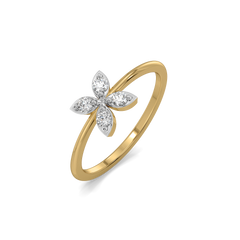 Daffodil Flora - Pure Gold Lab Diamond Fashion Ring
