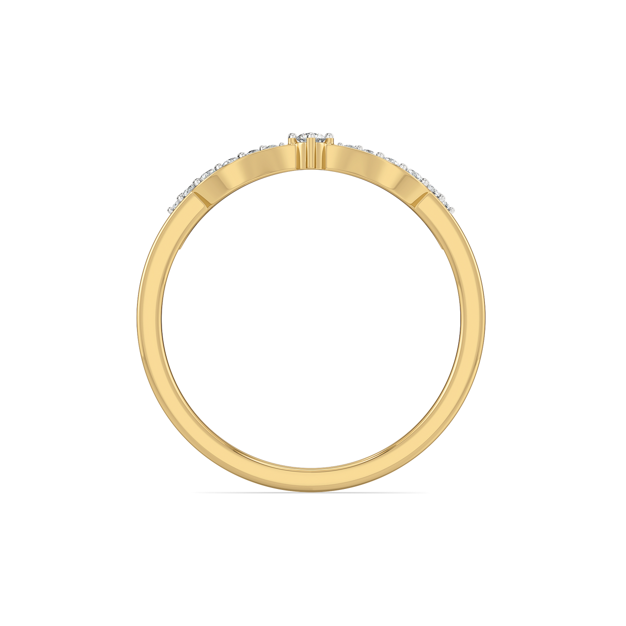 Featherlight Grace - Pure Gold Lab Diamond Fashion Ring