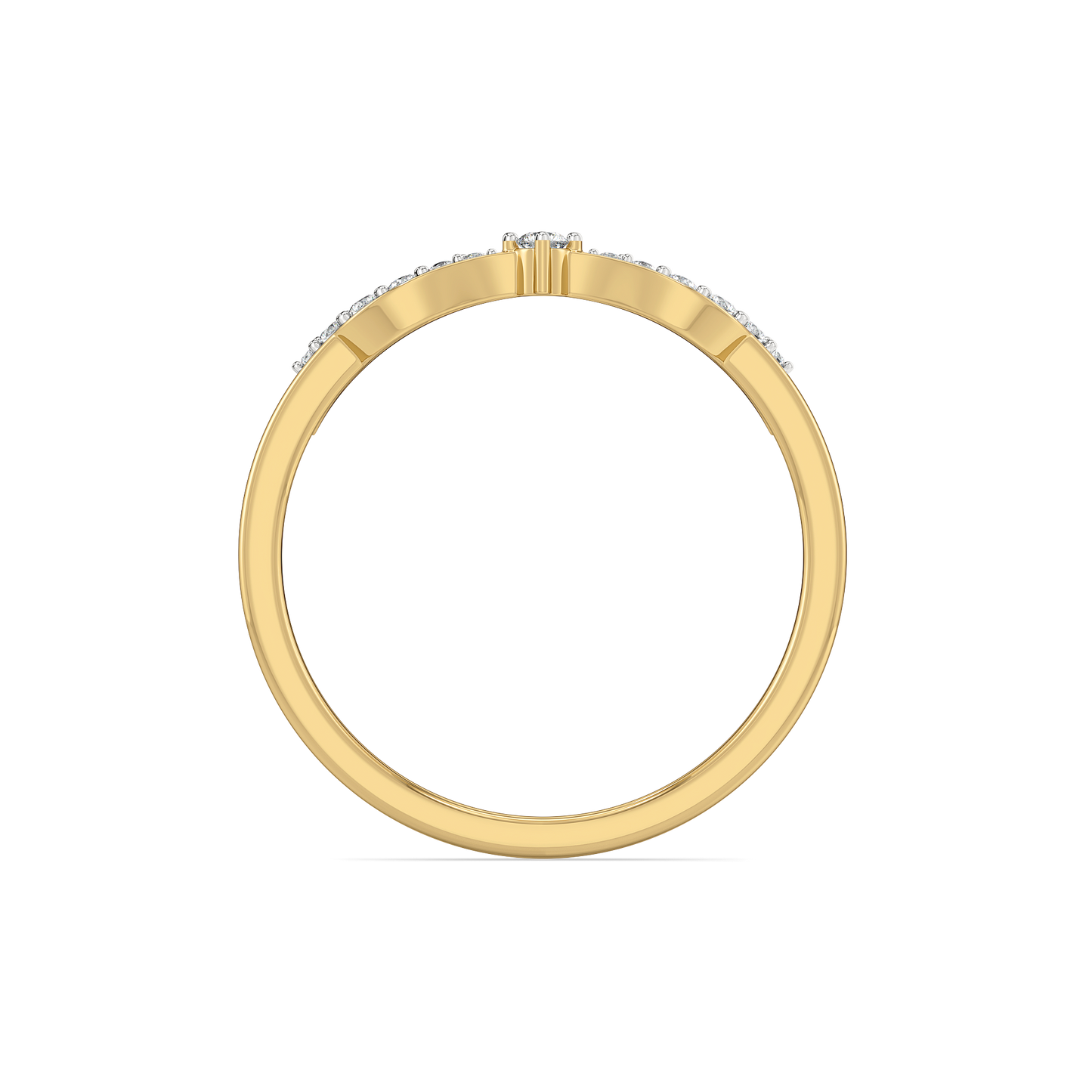 Featherlight Grace - Pure Gold Lab Diamond Fashion Ring