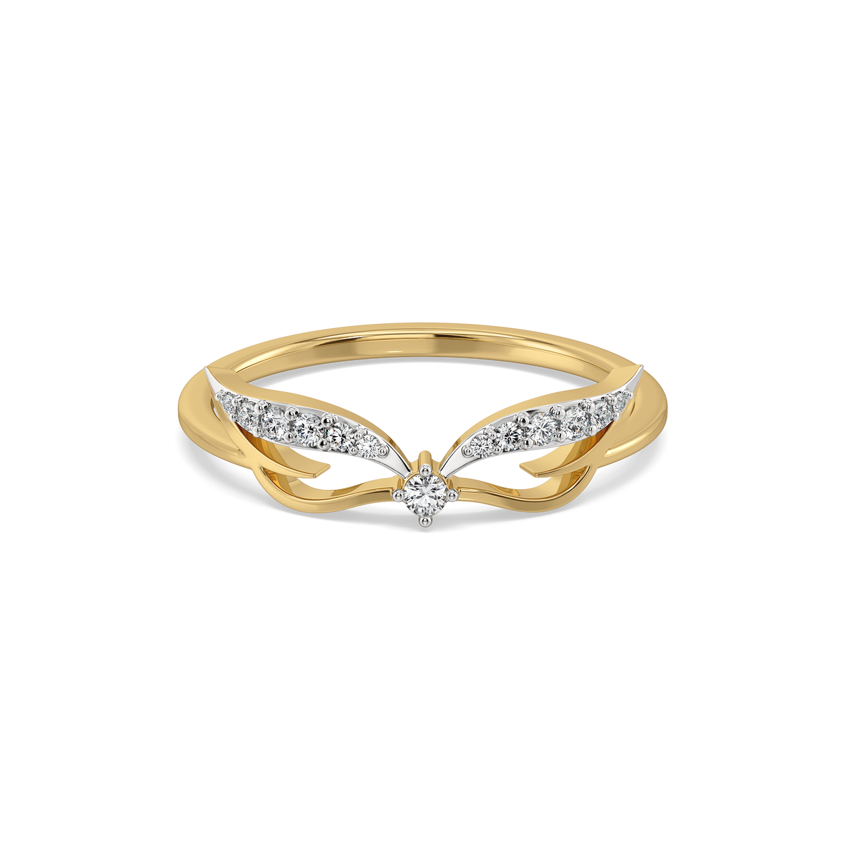 Featherlight Grace - Pure Gold Lab Diamond Fashion Ring