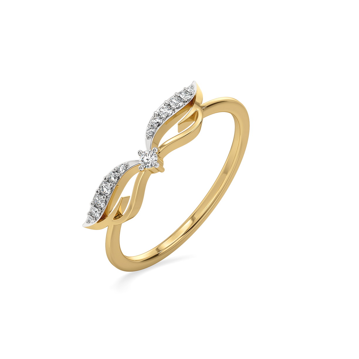 Featherlight Grace - Pure Gold Lab Diamond Fashion Ring