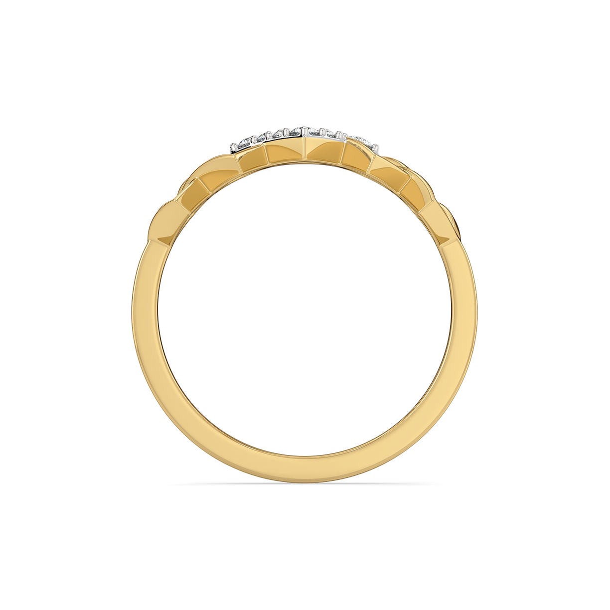 Mini Squares - Pure Gold Lab Diamond Fashion Ring