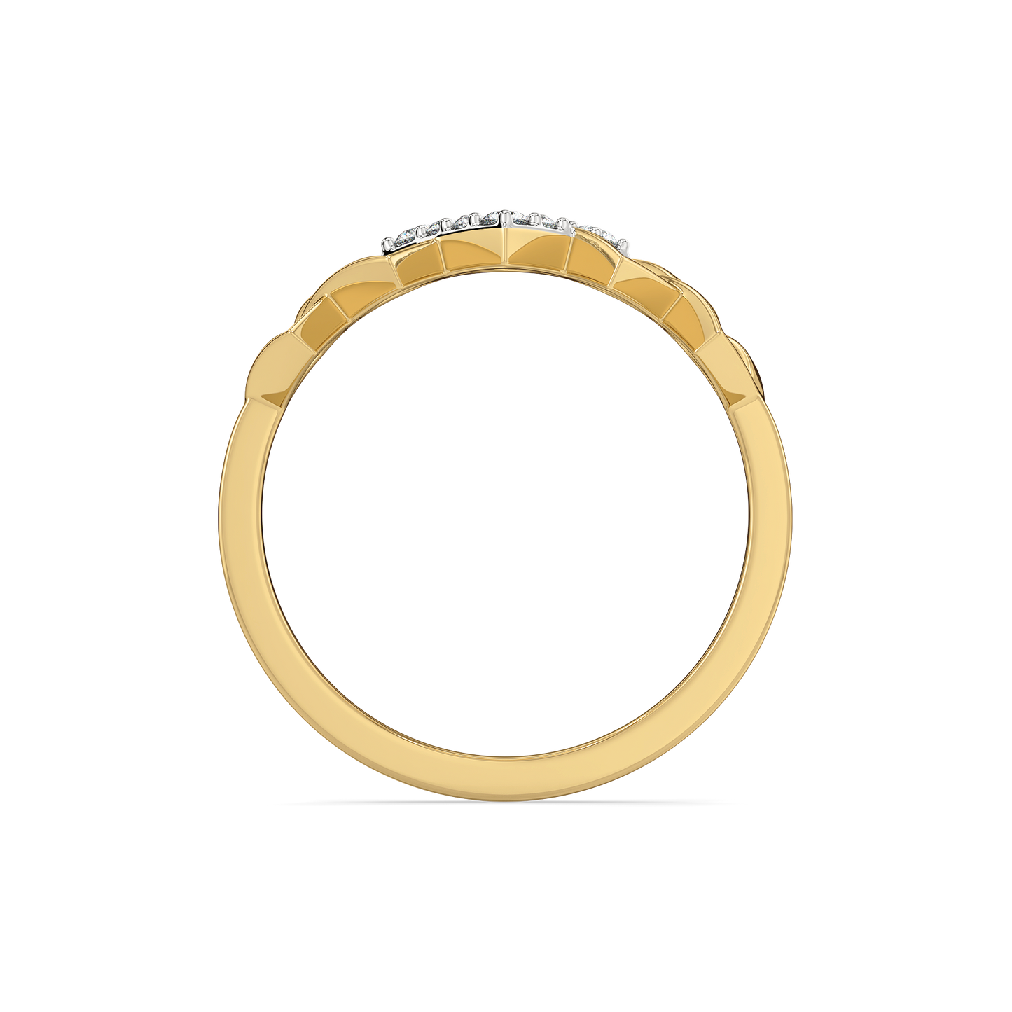 Mini Squares - Pure Gold Lab Diamond Fashion Ring