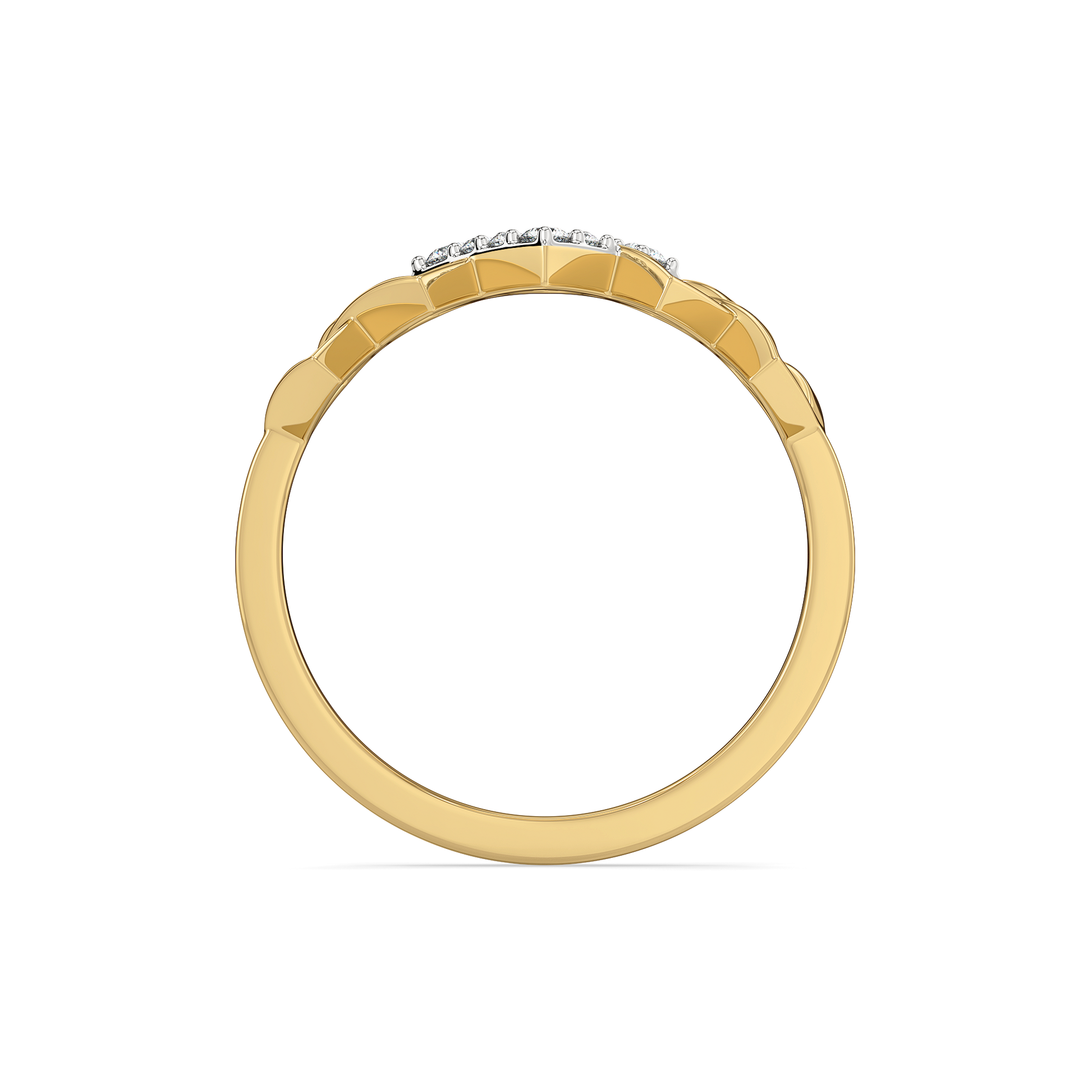 Mini Squares - Pure Gold Lab Diamond Fashion Ring