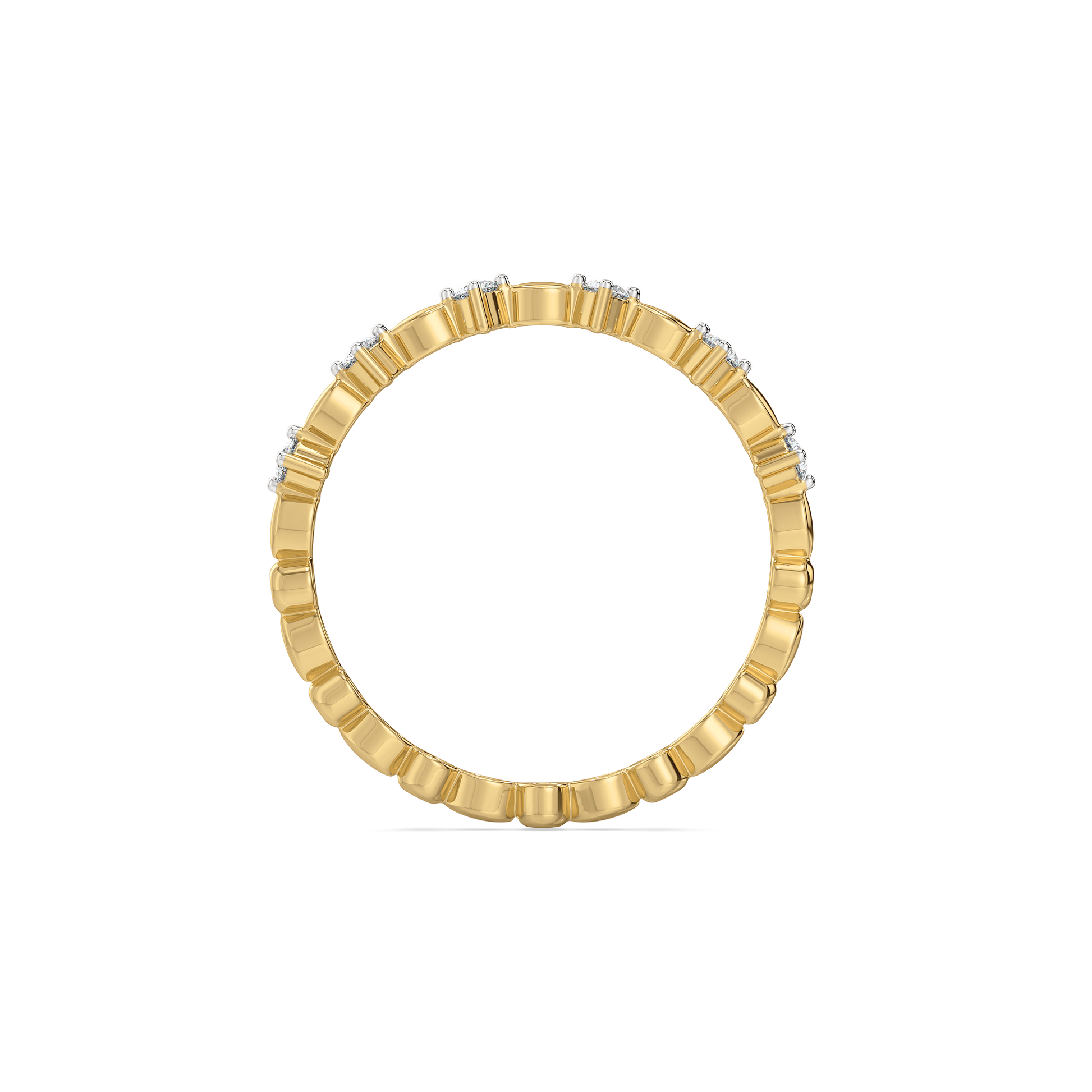 Twilight Dew - Pure Gold Lab Diamond Stud Ring