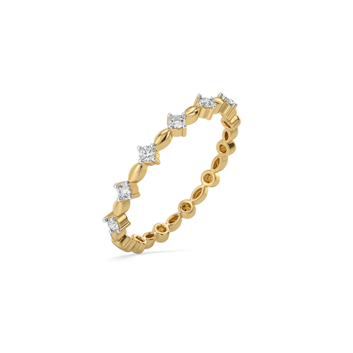 Twilight Dew - Pure Gold Lab Diamond Stud Ring