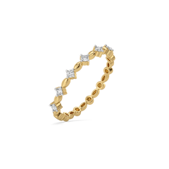 Twilight Dew - Pure Gold Lab Diamond Stud Ring