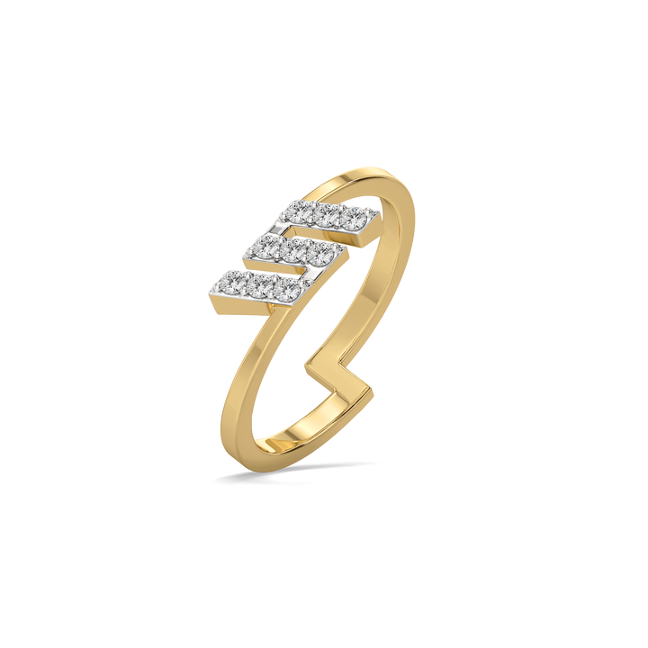 Triple Trace - Pure Gold Lab Diamond Ring