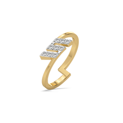 Triple Trace - Pure Gold Lab Diamond Ring