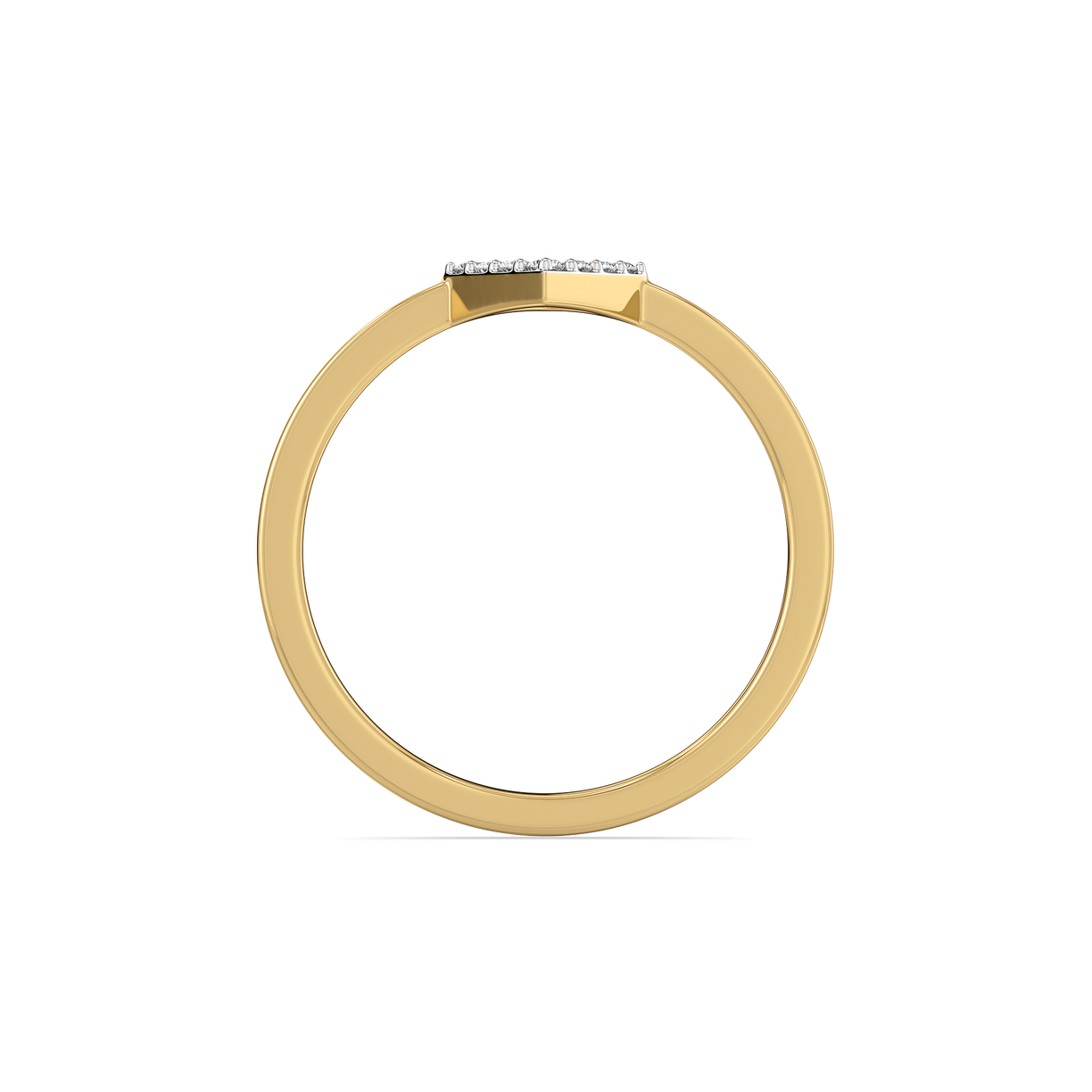 Crystal Line - Pure Gold Lab Diamond Ring