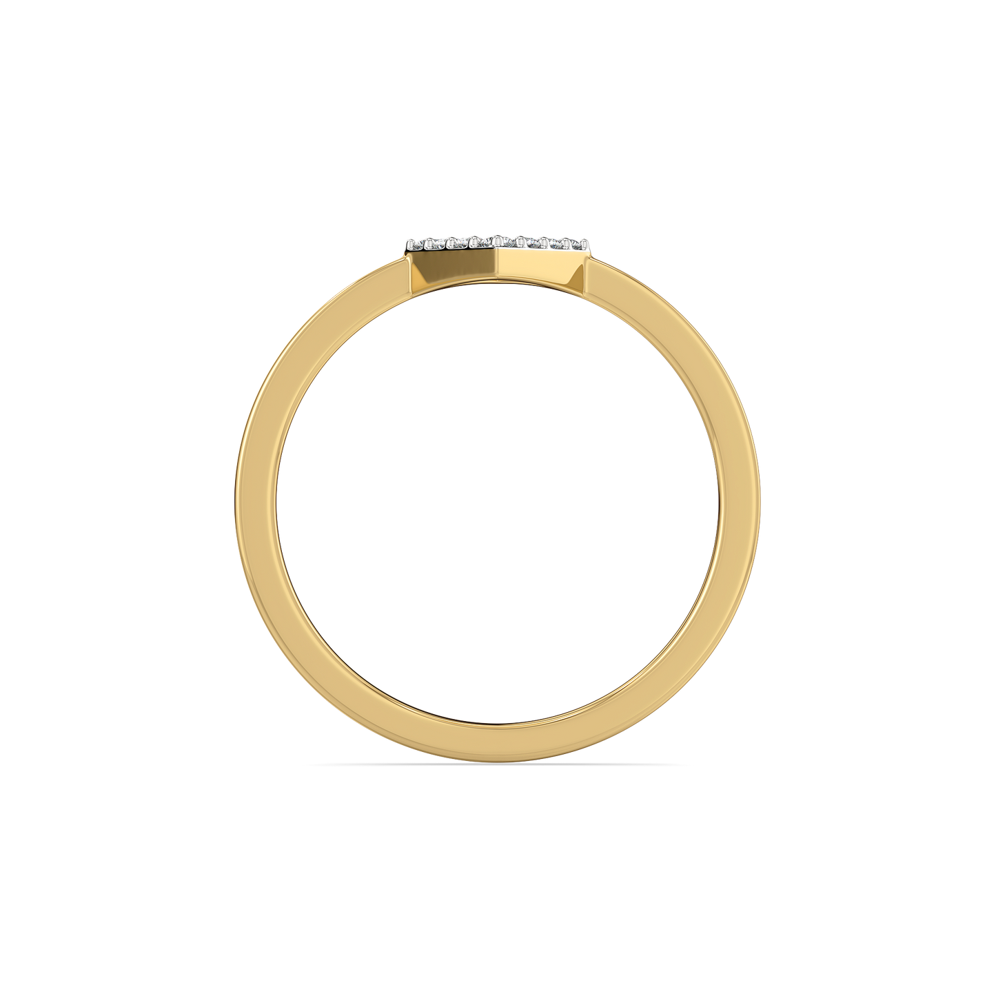 Crystal Line - Pure Gold Lab Diamond Ring