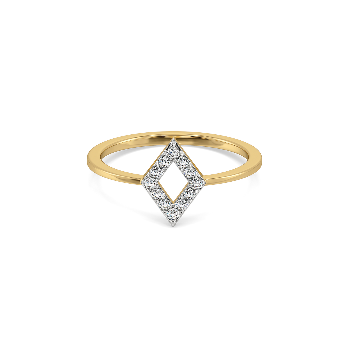 Crystal Line - Pure Gold Lab Diamond Ring